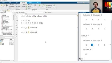 I have a function that creates a column vector of dydt once time and. . Matlab diff